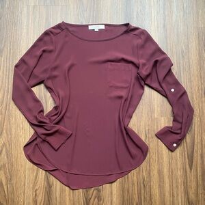 Loft | Burgundy blouse